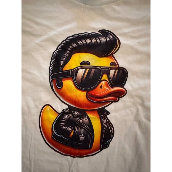 Elvis Duck with sunglasses youth tshirt size m (8) - Picture 2 of 3